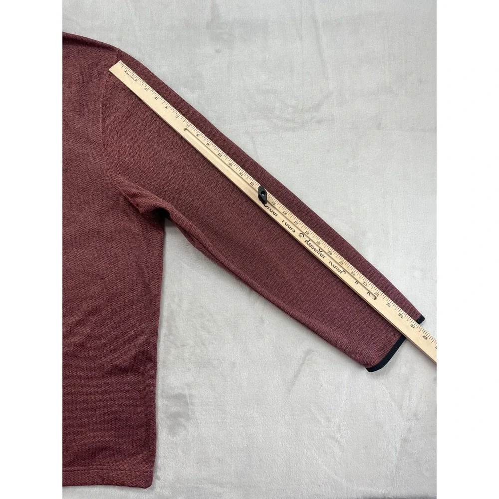 Nike Pullover Top Mens XXL Burgundy Therma-FIT 1/4 Zip Fleece Athletic Excellent